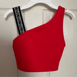 Victoria’s Secret Red, Black, & White Ultimate Unlined Crop Top Size XS
